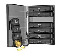 Weekly Pill Box Organizer 7 Days 4 Times a Day Tablets, Medicine Storage Box with 28 Compartments, Morning, Noon, Night and Bedtime