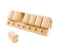 Weekly Pill Box, Portable Pill Organiser with Sliding Lid Design, 7 Separate Compartments with Date Label for Cod Liver Oil, Supplements, Medication Travel Work, Present for Parents (Apricot)