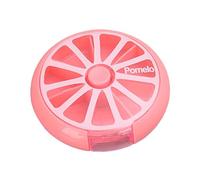 Weekly Pill Box, Round Pill Dispenser - Transparent and well sealed storage accessories for , candy, pills and other items.