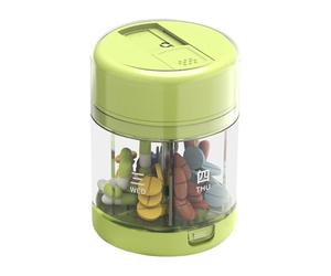 Weekly Pill Box | Travel Pill | PP 7 Compartment Tablet Box | 2.76 Inch 7 Day Compact Medicine Container Together with Tablet Cutter for ,