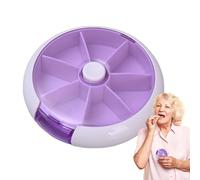 Weekly Pill Dispenser | Round Pill Dispenser Well Airtight Clear Storage Accessories for , Candy, Pills and Other Items, Round Pill Portab