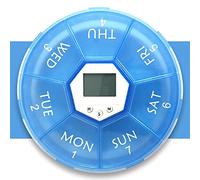 Weekly Pill Dispenser with Alarm, 7-Day Medicine Pill Organizer with up to 4 Alarms Per Day,Portable Smart Pill Box, Pill Reminder