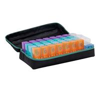 Weekly Pill Organiser 3 Times a Day, 7 Day Pill Box with Large Compartments, AM PM Evening Medicine Organiser with Travel Case, Portable Tablet Storage Box for Vitamins and Supplements