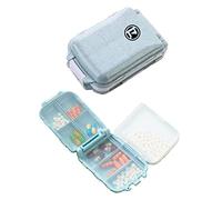 Weekly Pill Organiser, 7-Day 4 Times a Day Portable Travel Medicine Box with Safety Lock, Easy Open Pill Box for Dementia & Arthritis Friendly