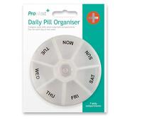 Weekly Pill Organiser | 7-Day Snap Lock Airtight Medication Storage | 2.5-Inch Compartments for Tablets & Vitamins | Easy Use for Seniors & Families | Keeps Your Pills Organized and Easily Accessible
