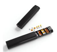 Weekly Pill Organiser Weekly Travel Pill Organizer ABS Casing for Secure Storage of Medications and Vitamins Offering Lightweight Sturdy and Moisture Proof Protection with an Easy Close Lid(Black)