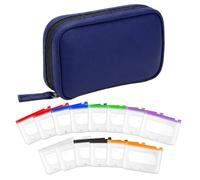 Weekly Pill Organiser with 14 Colour Coded Waterproof Bag