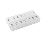 Weekly Pill Organizer 2 Times A Day, 7 Day Pill Box AM PM Large Daily Pill Case Vitamin Organizer Pill Container for Vitamins ，Easy-Open, See-Through Lids, Fish Oils, Supplements