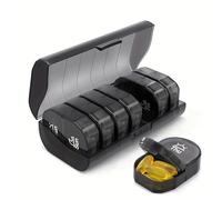 Weekly Pill Organizer 2 Times a Day AM PM Pill Box 7 Day with One-Side Large Opening Design(Color2)