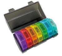 Weekly Pill Organizer 4 Time a Day，Pill Dispensers， Pill Box 7 Day with 28 Extra Large Compartments Portable Travel ，4 Times a Day Pill Case, for Medication/Vitamins/Fish Oils/Supplements