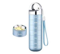 Weekly Pill Organizer - 7 Day Medication Storage Box for Daily Management | BPA Free with Secure Lids, Compact Portable Design, AM PM Compartment Health Reminder Case