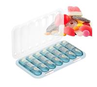 Weekly Pill Organizer, 7 Day Medicine Storage Case, 3 Times A Day Compartments, Portable Pill Box, Suitable for Adults Seniors Travelers Caregivers Daily Routines Home Office Gym Camping Vacations