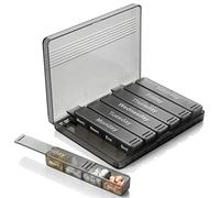 Weekly Pill Organizer - 7-Day Pill Case w/Removable Daily 4 Times-a-Day Pill Cases - Large AM/PM Medicine Pill Box for Medications Pills Vitamins & Supplements - Easy to Read Labels Monday to Sunday