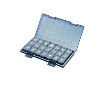 Weekly Pill Organizer 7 Days Pill Case 3 Times A Day Pill Box 21/28 Compartments Large Capacity Moisture Proof Waterproof Seal(Blue-21 Grids)