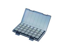 Weekly Pill Organizer 7 Days Pill Case 3 Times A Day Pill Box 21/28 Compartments Large Capacity Moisture Proof Waterproof Seal(Blue-28 Grids)