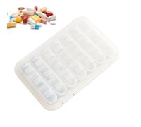 Weekly Pill Organizer,Airtight Supplement Storage Dispenser | Medicine Organizer & Pill Container - For Kids, Elderly, Pets, Father, Mother, And Person