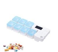 Weekly Pill Organizer - Battery Operated Smart Reminder Storage, 7 Day Electronic Pill Case for Medication, 2026 Alarmed Hardware for Elderly & Kids, Portable Travel Medicine Box for Vacation & Home