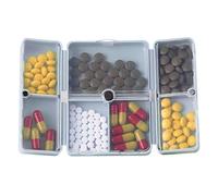 Weekly Pill Organizer: Compact Folding Pocket, Magnetic Closure Panel, Discrete Tray With Multiple Compartments | Slim Sorter Drugs For Vac