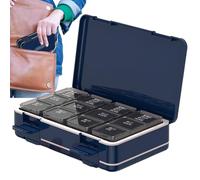 Weekly Pill Organizer, Daily Pill Organizer | Portable Medicine Supplement Box - Seven Days a W aily Medicine Case, a prue pill container