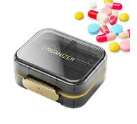 Weekly Pill Organizer - Double Layer Storage Box with 7 Compartments | Ideal for Travel, Easily Fits in Your Suitcase, Handbag or Backpack