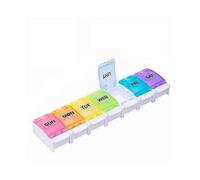 Weekly Pill Organizer for Arthritis-Friendly, BPA-Free Travel: 7-Day Pill Box Case