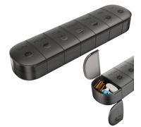 Weekly Pill Organizer, Pill Box Travel Pill Case 7 Day 2 in 1 Double-Layer Design, Easy Fill Am Pm Medication Organizer Large Medicine Organiser for Medication/Vitamins/Fish Oils/Supplements Kaempe