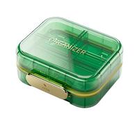 Weekly Pill Organizer - Pill Case with 7-Compartments, Medicine Pilll Organizer, Double Layer Pilll Case, Business Trip Piill Dispenser Lidded with Large Capacity for Backpack, Suitcase, Home Use