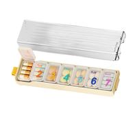Weekly Pill Organizer,Pill Holder 7 Days - Portable Weekly Organizer Box for Moms, Seniors, Children and Pets
