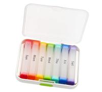 Weekly Pills Organizers 2 Time A Day Clear Container Large 7 Day Travel Holder Daily Tablets Dispenser