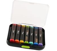 Weekly Pills Organizers 2 Time A Day Clear Container Large 7 Day Travel Holder Daily Tablets Dispenser