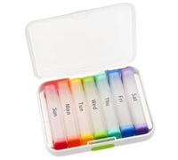 Weekly Pills Organizers 2 Time A Day Clear Container Large 7 Day Travel Holder Daily Tablets Dispenser