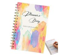 Weekly Planner 2025, Spiral Coil Budget Notepad, Compact Smooth Writing Planning Tool, Financial , 8.39 x 6.1 Inches for Work, Travel, , Homework, and Study