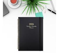 Weekly Planner 2026, Notebook 2026, Monthly Target Planner, for Productivity & Style for Work, Study, Daily Planning, Create Calendar, Appointments, 16.6 x 21.5 cm (D)