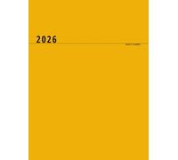 Weekly Planner 2026: Personal Diary, as well usefull for To Do Lists and Personal Goals, Yellow (53 weeks)