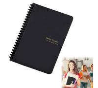 Weekly Planner Black 52 Page Undated A5 Notebook To Do List Notebook for Planning Daily List for Students Academic Work