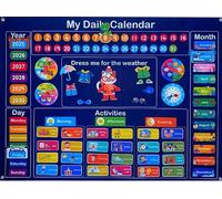 Weekly Planner for kids | Fun & Educational Organiser chart | XL size | Boosts Focus, Responsibility & Time Management | Builds Routine Montessori Inspired Learning Tool for Home or Classroom