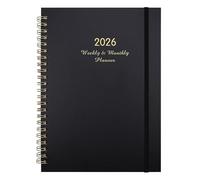 Weekly Planner | Multifunctional Agenda Pads, 365 Days English A5 Weekly Planner with Coils, Ring Shaped Loose Calendar, Program Planning Manual, Planning