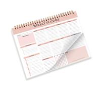 Weekly Planner Notebook 104 Page Undated For Student Teacher Twin Coil Binding Weekly Journal Notebook Academic Planner Task Organizers