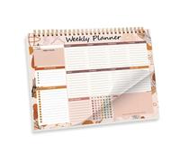 Weekly Planner Notebook Coil-binding Academic 52 Week Journal 104 Page Undated(Color 02)