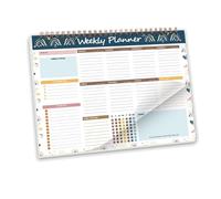 Weekly Planner Notebook Coil-binding Academic 52 Week Journal 104 Page Undated(Color 04)