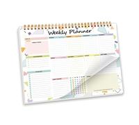 Weekly Planner Notebook Coil-binding Academic 52 Week Journal 104 Page Undated(Color 06)
