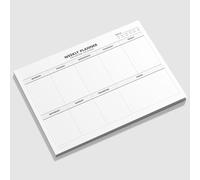 Weekly Planner Pad Desk Organiser To Do List Schedule Meal Planner x50 Sheets A4 Tear-Off Pad