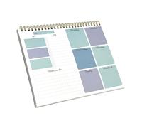 Weekly Planner Pad To Do List Work Study Stylish Personal Weekly Organiser Office Desk Home Spiral Notepad Habit Tracker 24 x 19cm