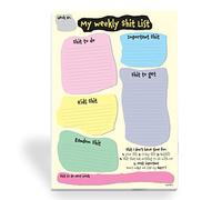 Weekly Planner Shit List A4 / Funny Daily To do List Notepad Shopping List for Mum/Dad/Husband/Wife/Boyfriend/Girlfriend #1573
