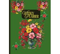 Weekly planner: Simple weekly organizer for creative entrepreneurs, track tasks, content plans , and deadlines in a spacious 8.5” x 11” undated layout with vibrant floral inspiration
