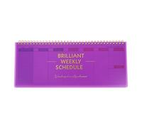 Weekly Planning Pad Purple Paper Planner Notepad for Office Schedule