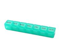Weekly Portable Pill Box 5 Colors Tablet Storage Container 7 Days Pill Case Dispense Lattice(No.4)