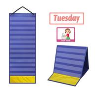 Weekly Routine Chart - Kids Visual Planner, Daily Schedule Board | Flexible Educational Learning Organizer, Customizable Activity Planning System for Homeschool Classroom Special Education Needs
