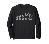 Weekly Sequence of a V8 Driver Muscle Car Engine Capacity V8 Long Sleeve T-Shirt