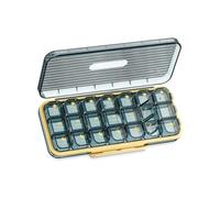 Weekly Tablet Box with 3 Daily Sections and Individual, Blue | Morning Noon and Evening Sections, Separate Individual Lids, Translucent Outer Case with a View of Contents